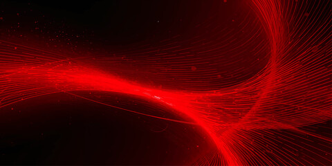 Red abstract fractal fire energy wallpaper with glowing waves flame texture and bright light motion © Razu Ahmed Emran 2