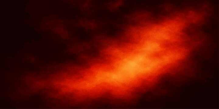 Dramatic abstract fire explosion backgrounds featuring vibrant orange and red flames against a beautiful sunset sky with dark clouds and yellow sunlight