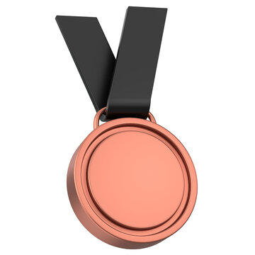 3D Medal. Medal Icon. 3D illustration.