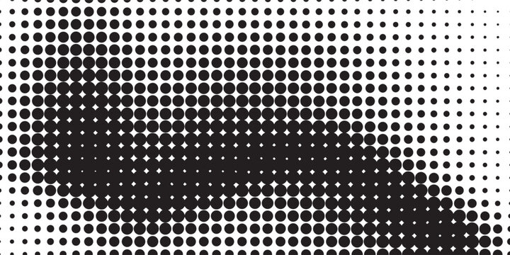 halfton pattern dot background texture overlay grunge distress linear vector. Vector halftone dots. Halftone vector Technology Background dots circle