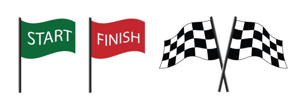 set of racing flag