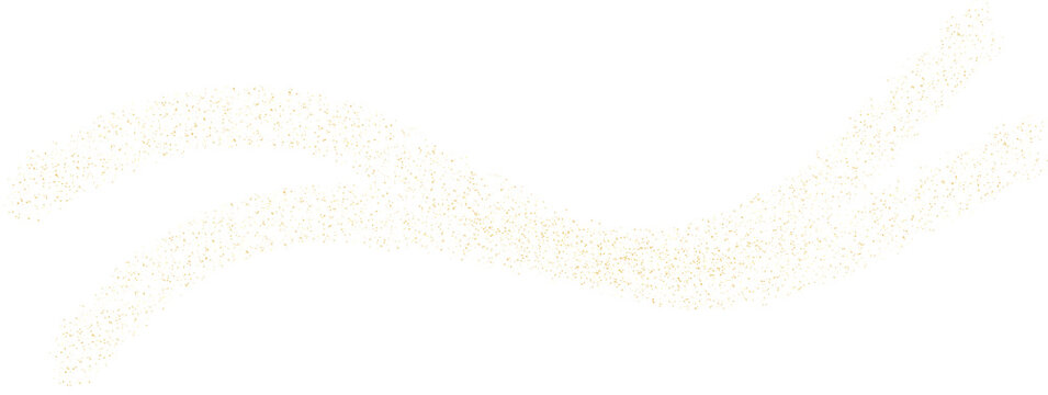 Golden Glitter Trail and Shimmering Dust Waves