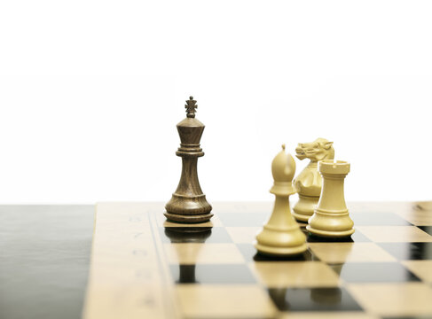 Black King Power Imbalance Chess Concept