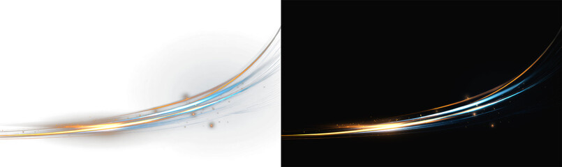 Overlay sparkle light line neon swirl effect glitter fire flare trace magic element png © Alehandro
