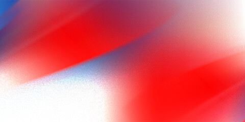 Abstract red and blue gradient background with fluid wavy shapes and grainy texture. © Arina Color