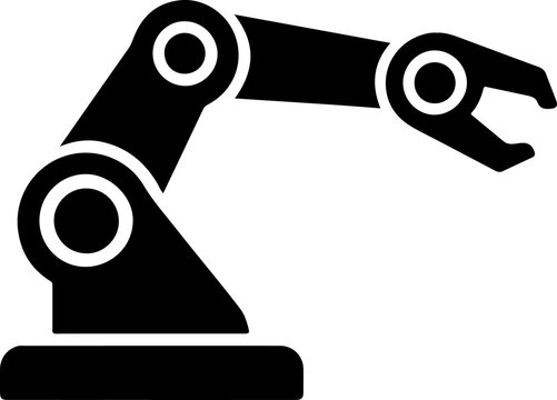 Industrial robot icon. modern vector symbols set