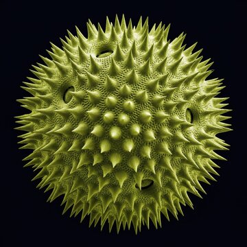 Echinulate Surface Of Ragweed Pollen Ion-Abrasion Scanning Electron Micrograph The Impact Of Environmental Allergens
