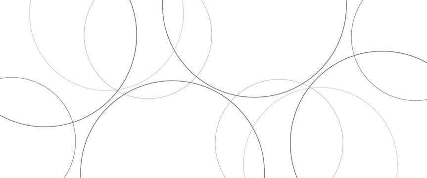 Vector creative technology graphic design element with overlapping circles dots and dashed circles