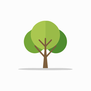 Minimalistisches Baum Icon Vektor