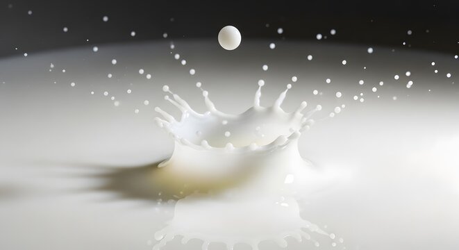 Susu menetes di dalam wadah
