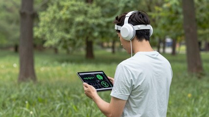 Fototapeta premium Portable BCI Field Testing