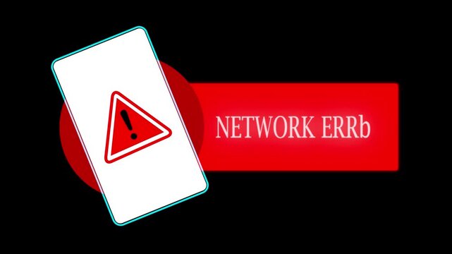 Online Transaction Blocked With Critical Network Error Notification.