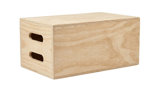Wooden plyometric jump box for fitness training