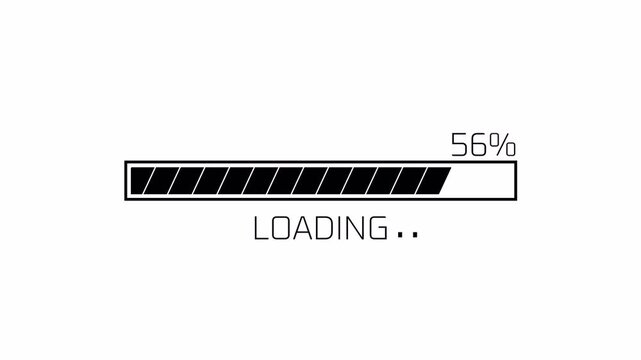 Clean White Interface Loading Screen, diagonal bar video loading screen. 4K Video animation