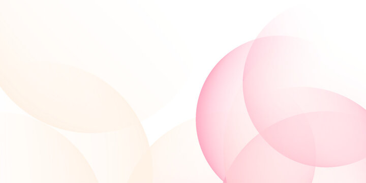 Abstract pastel colorful pink and yellow gradations. Circle effect style geometric abstract background simple