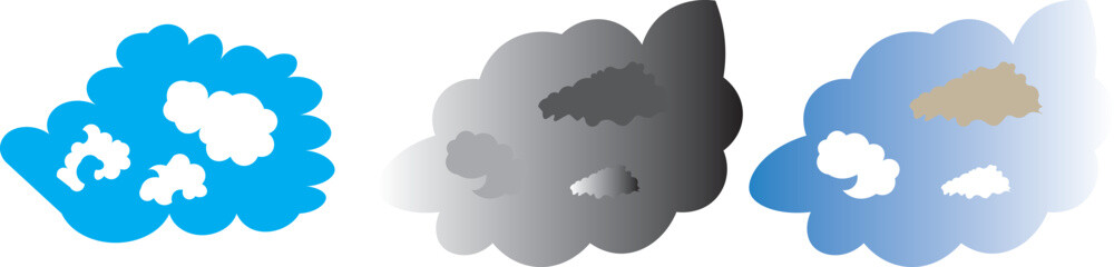 Fototapeta premium Cloud computing icon. Line, glyph and filled outline colorful version, abstract cloud outline and filled vector sign. Symbol
