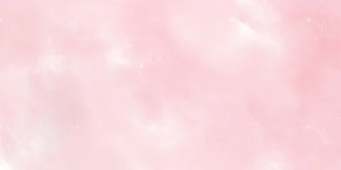 Fotobehang Abstract 水彩絵の具で描かれた、パステルに曇った抽象的な背景イラスト  © 色音符