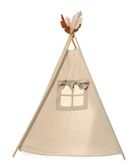 Stylish wigwam for child's room isolated on white © New Africa