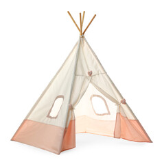 Stylish wigwam for child's room isolated on white © New Africa
