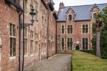 Fototapeta premium Historic Architecture in the Great Beguinage of Leuven, Belgium