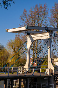 Drawbridge, spring canal town architecture