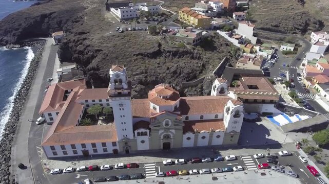 Panoramic aerial view of Candelaria skyline, Tenerife
