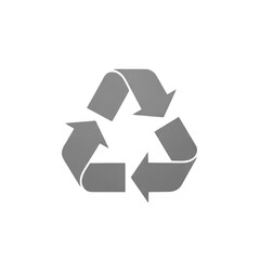 Obraz premium A gray recycling symbol on a white background png