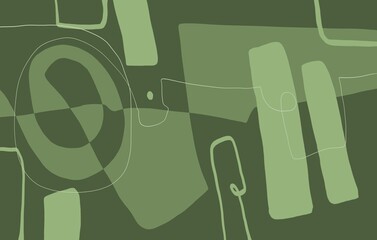 Abstract image for printing. Picture for modern interiors. The picture is painted by hand on a tablet. © neurostructure