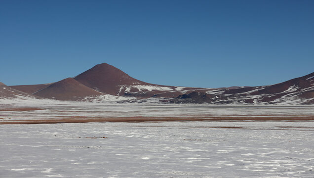 Andean landscape in the north of Chile