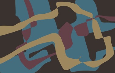 Abstract image for printing. Picture for modern interiors. The picture is painted by hand on a tablet. © neurostructure