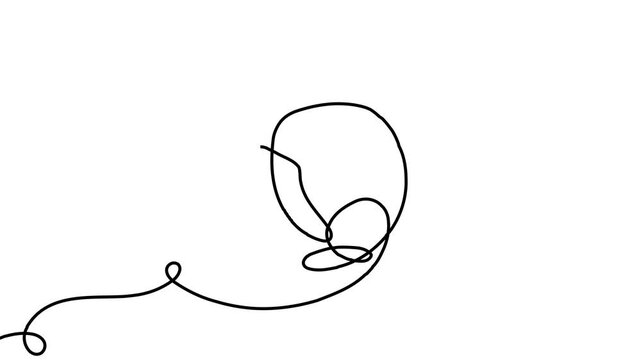 Continuous one line cat drawing art outline illustration draw paw. Cat drawing one line pet animal heart single kitten silhouette simple poster lineart footprint abstract print logo vector veterinary.