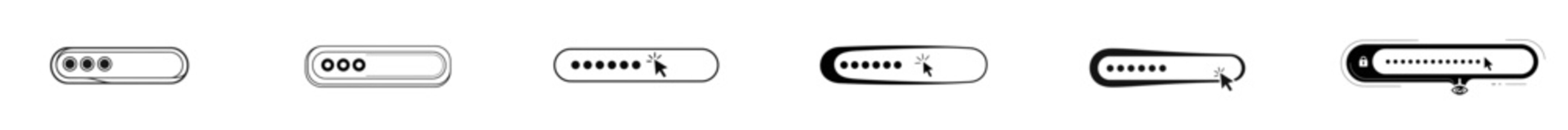 Password input box partially filled with masked symbols  