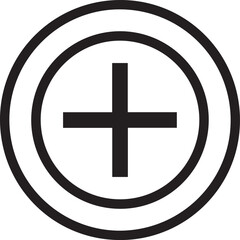Obraz premium Premium High-Resolution Polarizing Filter Cross Icon Vector: Essential Photography & Imaging Tool for Reducing Glare, Enhancing Contrast, and Improving Color Clarity in Professional