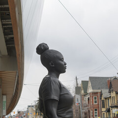 Fototapeta premium right profile of 