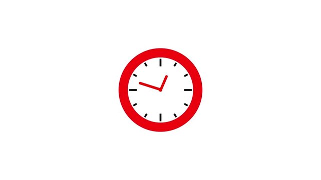 Futuristic Digital Interface with Digital Clock Display on White Background and red and black  Glow Lighting