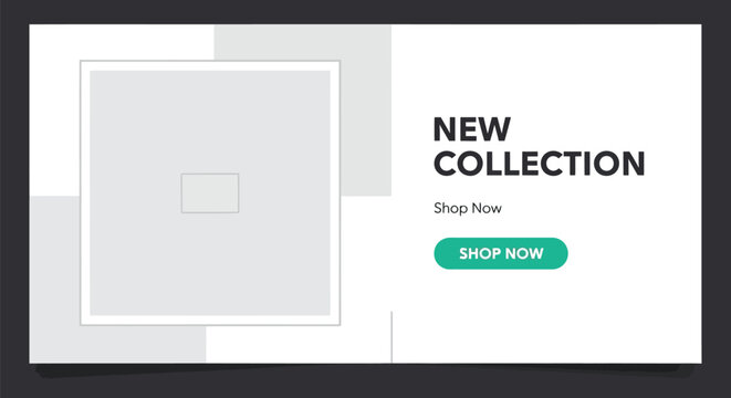 Fashion advertisement showcasing new collection with shop now call to action