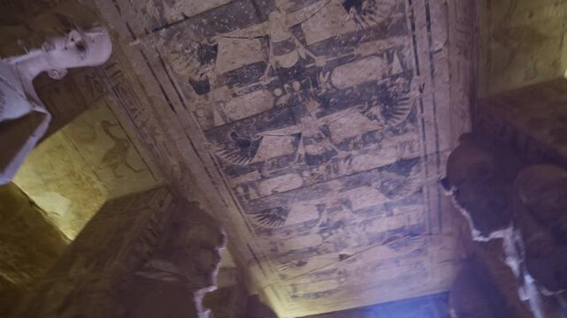 Colossal Ramesses II figures, Abu Simbel temple. Egypt.