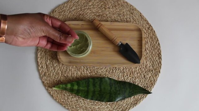 Moringa Powder Close-Up in Natural Form