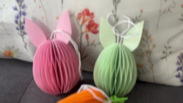 DIY Paper Easter Bunny Eggs: Easy Colorful Decor