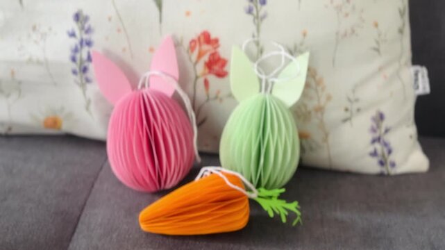 DIY Paper Easter Bunny Eggs: Easy Colorful Decor