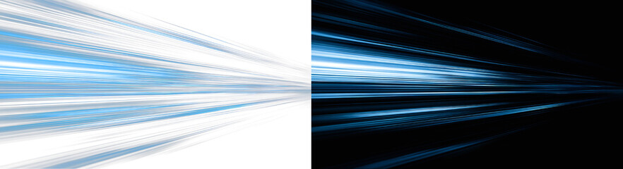 Fast motion blur effect with blue light streaks for overlay © theladydarina