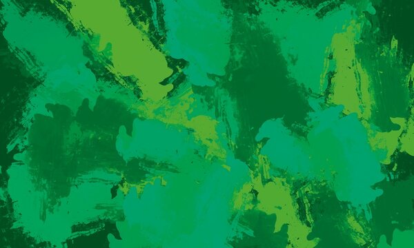 An organic green texture with bold artistic strokes evoking the feeling of a lush summer forest or natural foliage.