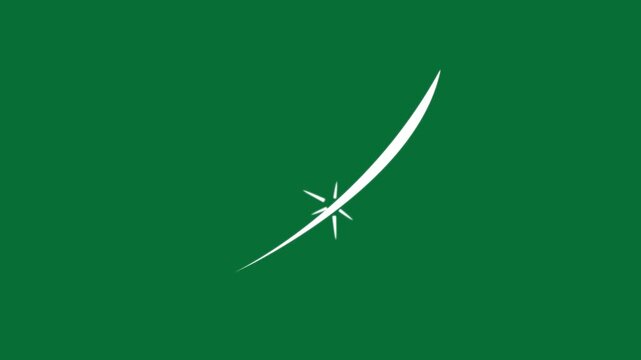 Sword slice energy transition, sword slash effect with heat wave distortion, anime style slash weapon for game animation, energy trail animation on green screen background, 4K resolution VFX