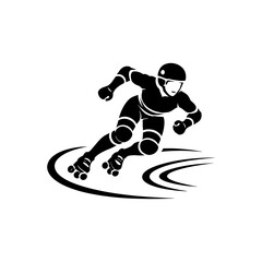 Fototapeta premium High Speed Skating Icon