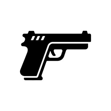 Modern Semi-Automatic Handgun Icon