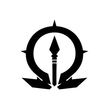 Ancient Spartan Warrior Emblem Icon