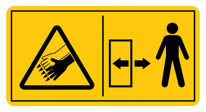 hot surface keep distance safety warning sign