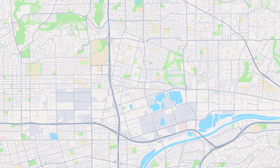 Fototapeta premium Placentia California map