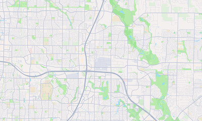 Fototapeta premium Plano Texas map