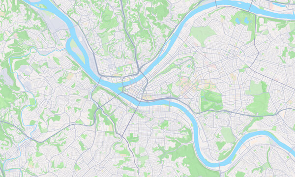 Pittsburgh Pennsylvania map